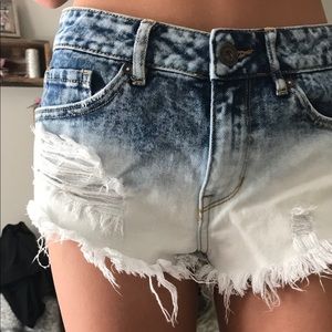 Pacsun—distressed jean shorts